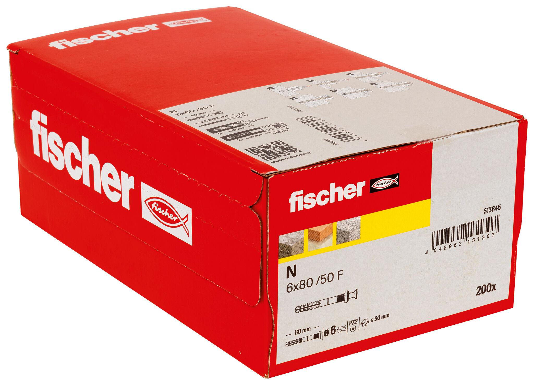 Packaging: "fischer Hammerfix N 6 x 80/50 F (200)"