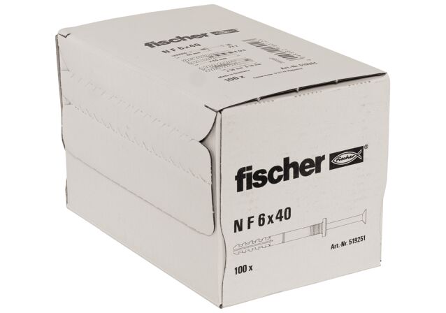 Packaging: "Hammerfix fischer N F 6 x 40"