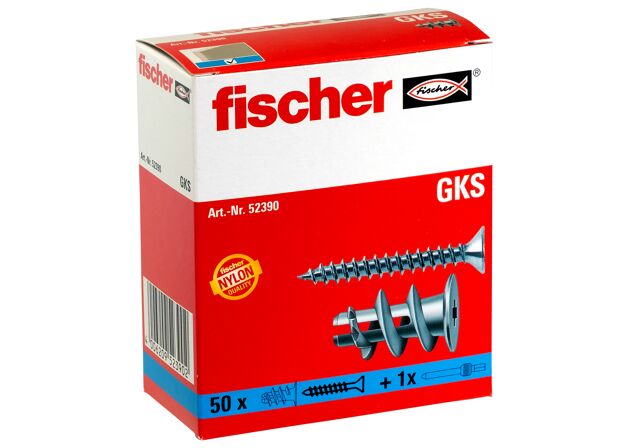 Packaging: "fischer Fijación de paneles de yeso GKS"