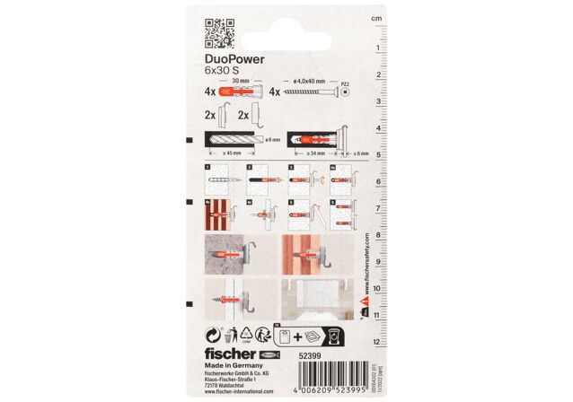 Packaging: "fischer mirror fixing SKL M K SB-card"