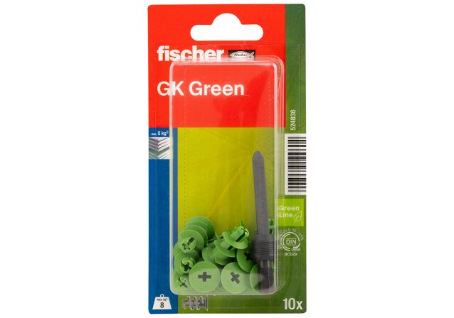 Packaging: "fischer Alçıpan sabitleme GK Green K"