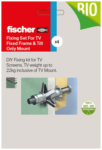 Packaging: "Fix Set for TV Fixed Frame & Tilt Only Mount"