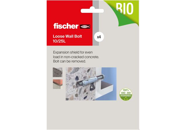 Packaging: "fischer FWB Wallbolt M 10/25 L"
