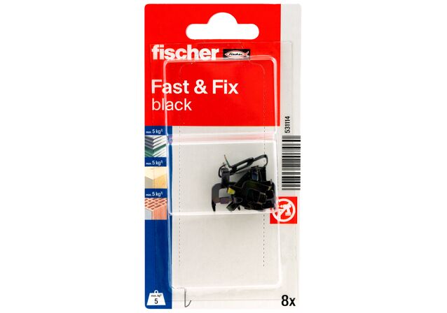 Verpackung: "fischer Fast & Fix schwarz"