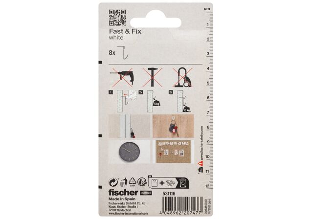 Packaging: "fischer Fast & Fix white SB-card"