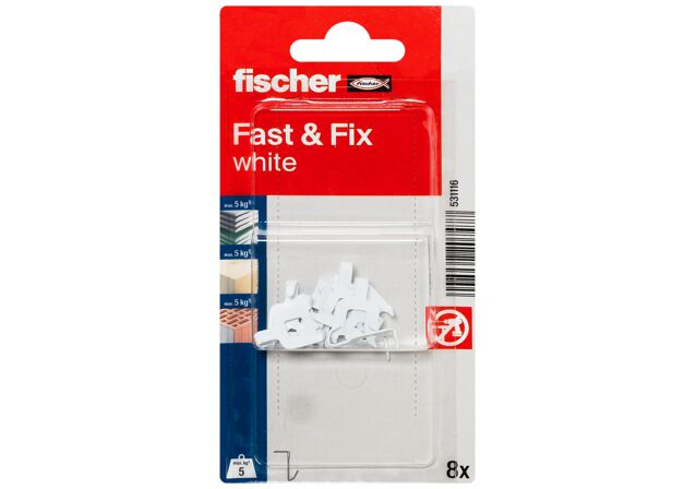 Verpackung: "fischer Fast & Fix weiß"