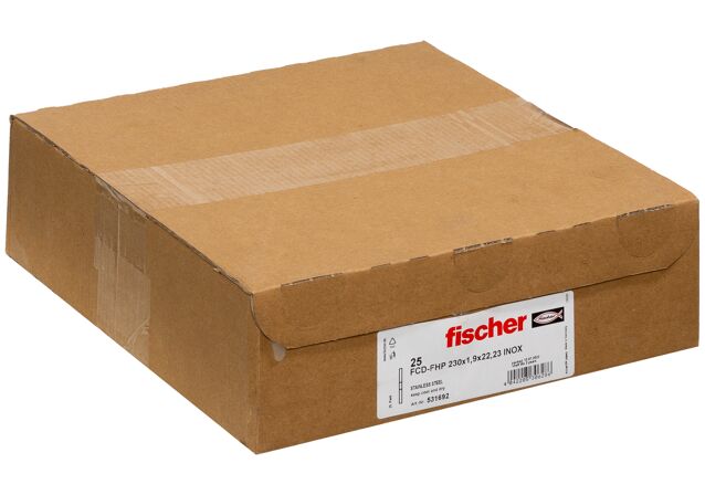 Συσκευασία: "fischer FCD-FHP 230x1,9x22,23 Δίσκος κοπής inox ***"