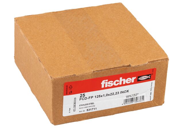 Packaging: "fischer vágókorong FCD-FP 125 x 1,0 x 22,23 plus"