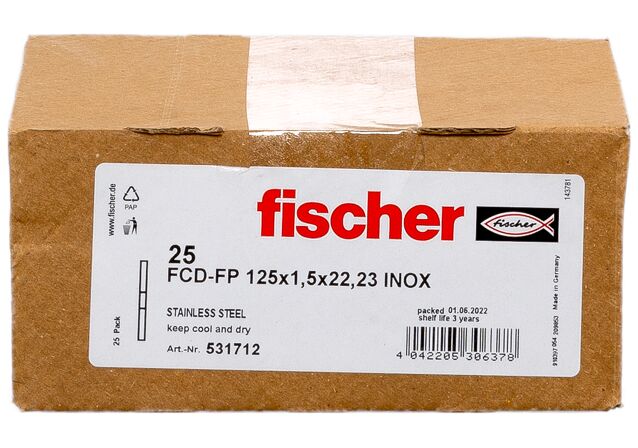 Verpackung: "fischer Trennscheibe FCD-FP 125 x 1,5 x 22,23 plus"