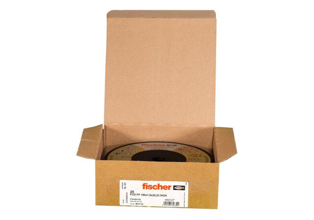 Packaging: "fischer Kesme diski FCD-FP 180x1,5x22,23 plus"