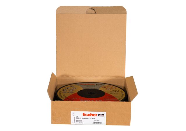 Packaging: "fischer cutting disc FCD-FP 230 x 1,9 x 22,23 plus"