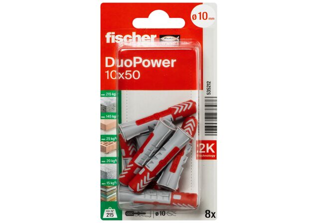 Packaging: "fischer DuoPower 10x50"