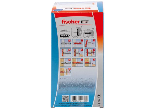 Emballasje: "fischer DuoTec 10 (NOBB 51557872)"