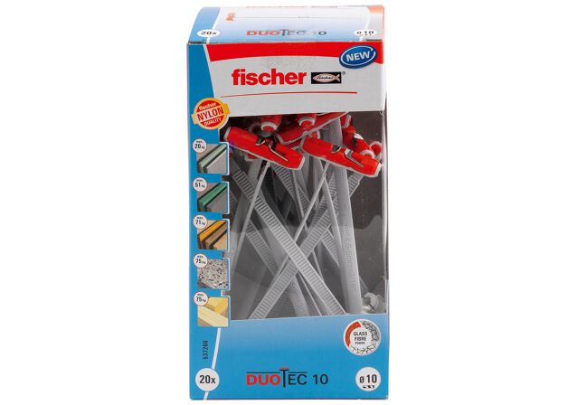 Συσκευασία: "fischer DuoTec 10 Βύσμα για λεπτότοιχα υλικά"