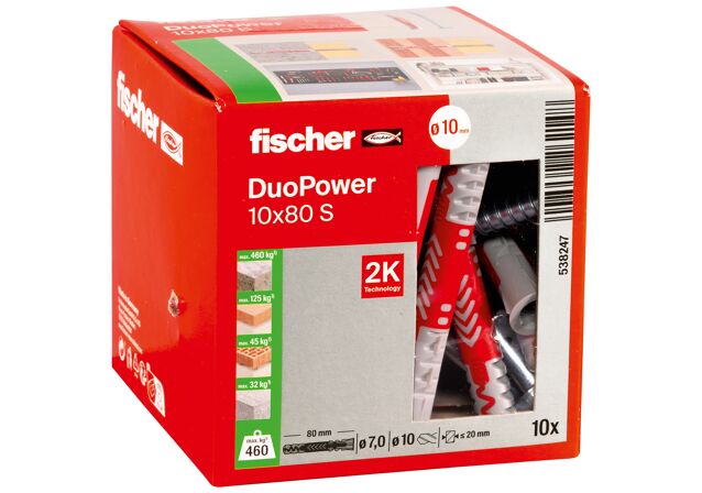 Packaging: "Дюбель DuoPower 10 x 80 S"