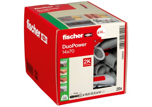 Packaging: "fischer 安全锚栓DuoPower 14 x 70"