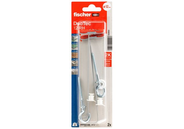 Packaging: "fischer DuoTec 12 RH round hook"