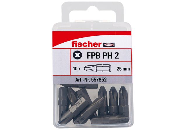 Emballasje: "fischer Bits FPB PH2 ProfiBit W 10 STK (NOBB 57525557)"
