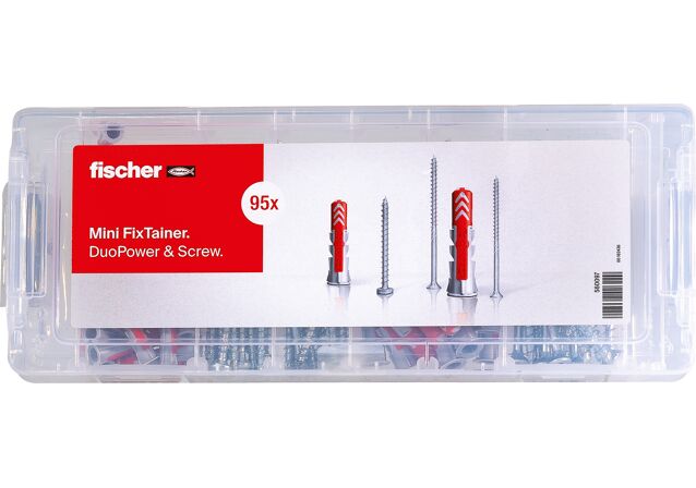 Product Picture: "fischer MiniFixTainer DuoPower sähkösinkityillä ruuveilla"