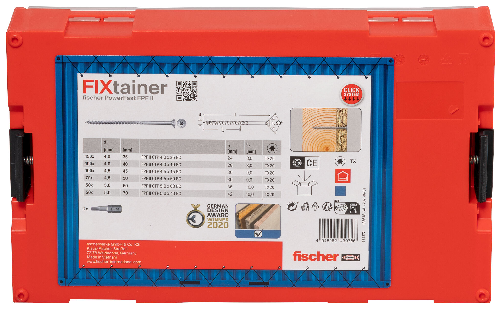 Product Picture: "fischer FixTainer PowerFast II TX partial thread"