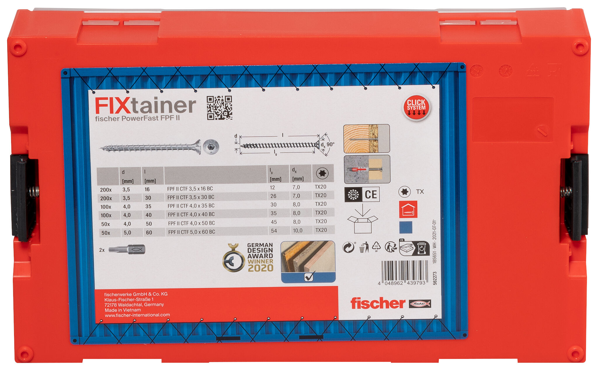 Product Picture: "fischer FixTainer PowerFast II TX full thread"