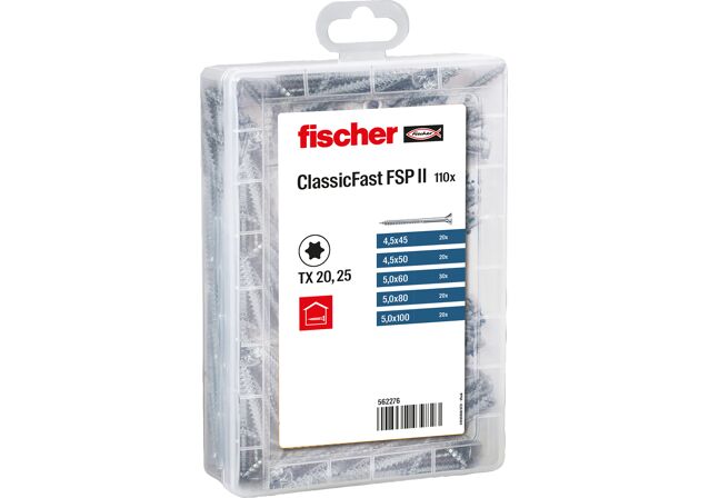 Obrázok produktu: "fischer Profi-Box ClasicFast FSP II TX so zapustenou hlavou a čiastočným závitom 4,5 - 5,0"