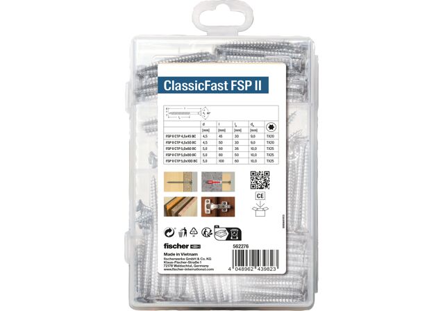 Obrázok produktu: "fischer Profi-Box ClasicFast FSP II TX so zapustenou hlavou a čiastočným závitom 4,5 - 5,0"