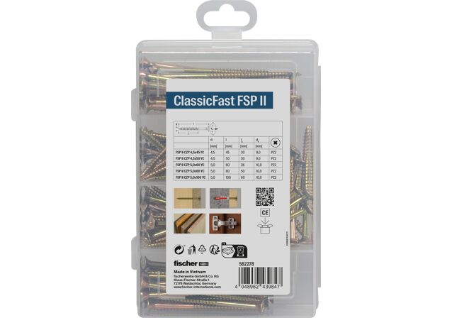 Produktbild: "fischer Profi-Box - ClassicFast SK TG PZ 4,5-5,0 (110 Teile)"