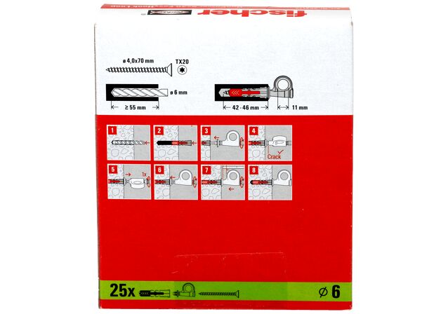 Packaging: "fischer EasyHook Loop DuoPower 6x30"
