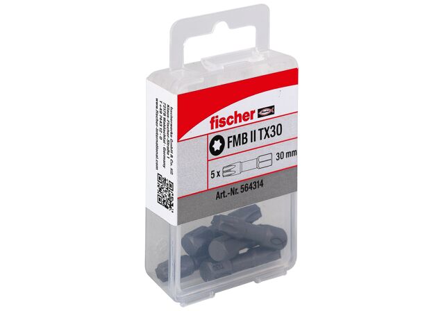 Verpackung: "fischer FMB II TX30 Bit (5er Pack)"