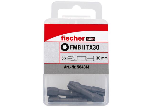 Verpackung: "fischer FMB II TX30 Bit (5er Pack)"