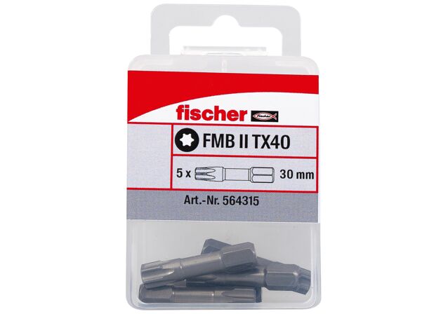 Verpackung: "fischer FMB II TX40 Bit (5er Pack)"