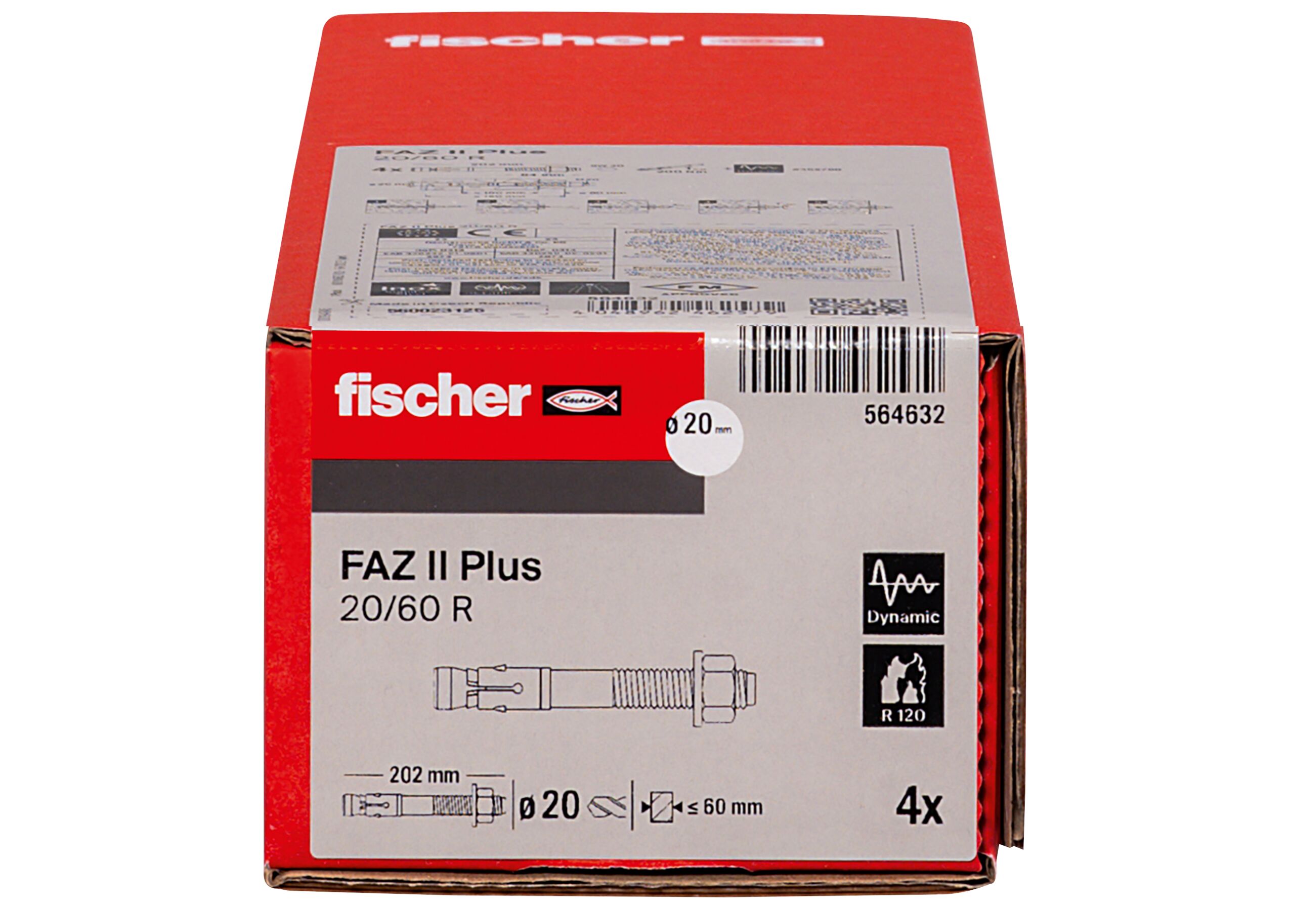 fischer bolt anchor FAZ II Plus 20/60 R stainless steel