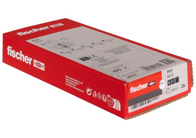 Packaging: "fischer kanaalplaatanker FHY M8 R roestvast staal"