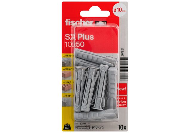 Packaging: "fischer Expansionsplugg SX Plus 10 x 50"