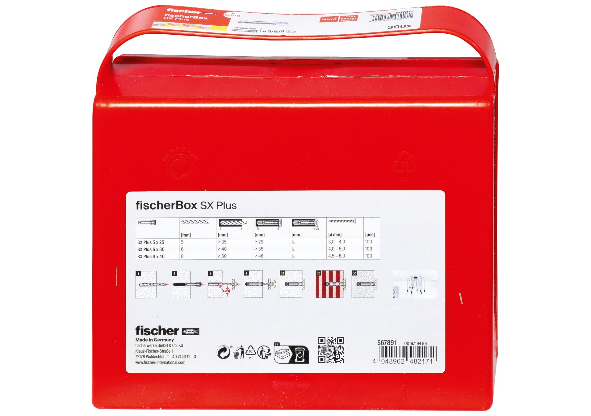 fischer Box cheville SX Plus 5,6 et 8