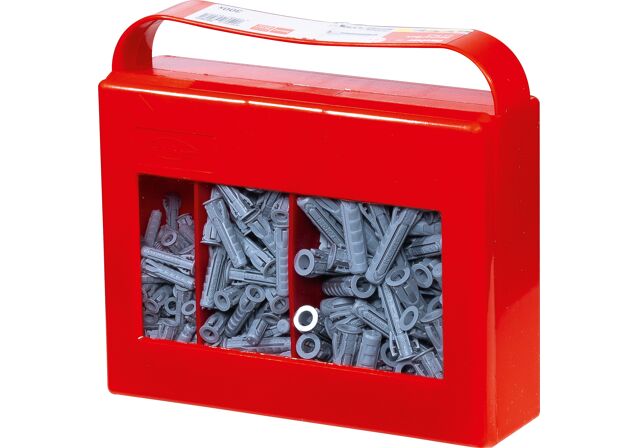 Obrázek výrobku: "fischer Box s rozpěrnými hmoždinkami SX Plus 5, 6 a 8 s přiloženými vruty"