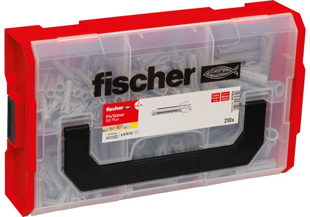 Produktbilde: "fischer FixTainer - Nylonplugg SX Plus 6,8,10 (NOBB 60129856)"