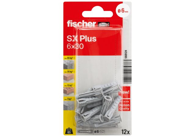 Συσκευασία: "fischer SX Plus 6x30 SP K Βύσμα/βίδα blister"