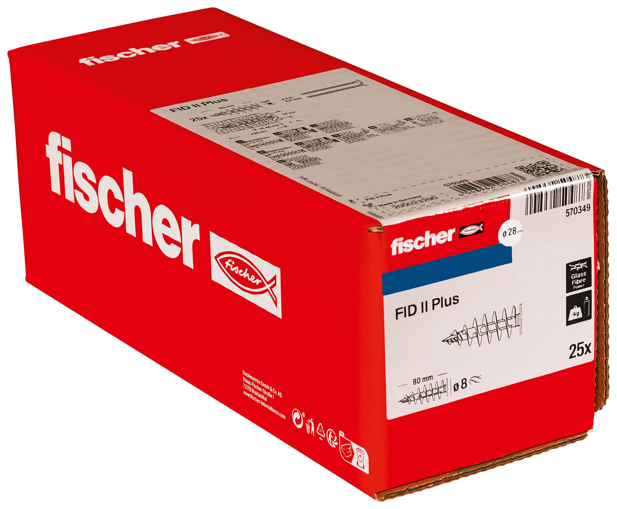 Packaging: "fischer Insulation fixing FID II Plus"
