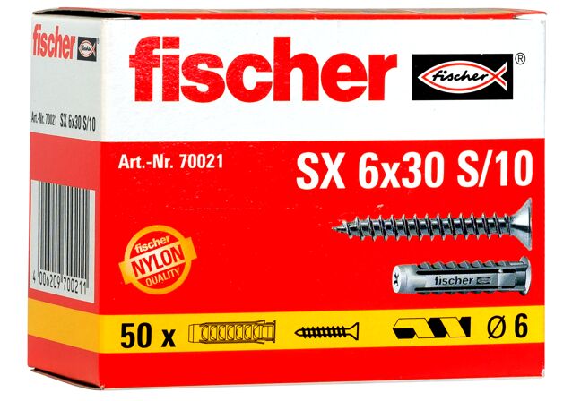 Cubo taco de extención FISHER SX 6 x30mm promoción alicates  multiusos