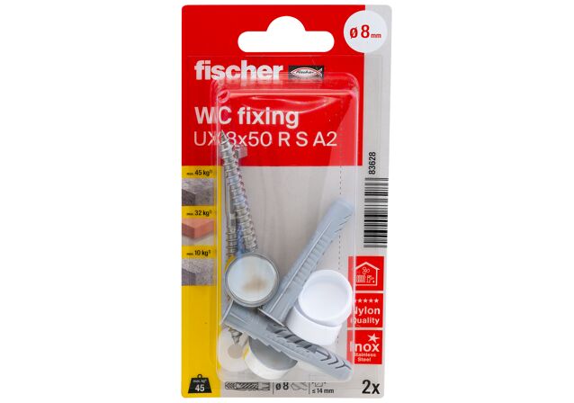 Packaging: "fischer fixing set WC N K"