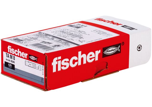 Packaging: "fischer Heavy-duty anchor TA M8 electro zinc plated"