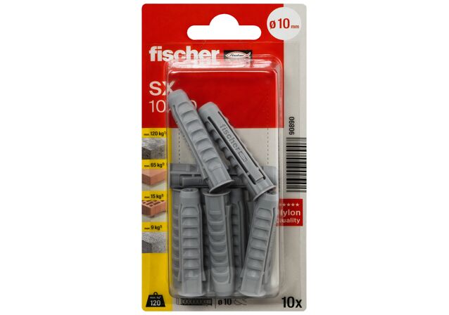 Packaging: "fischer Expansion plug SX 10 x 50 with rim"
