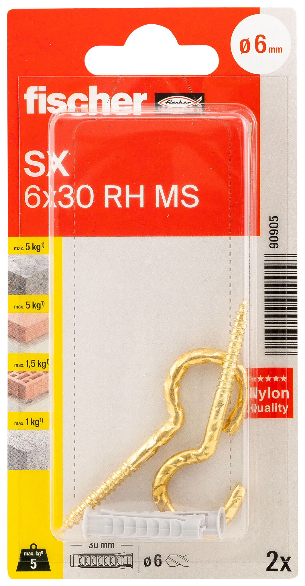 Packaging: "fischer anchor RHM 63 with round hook"