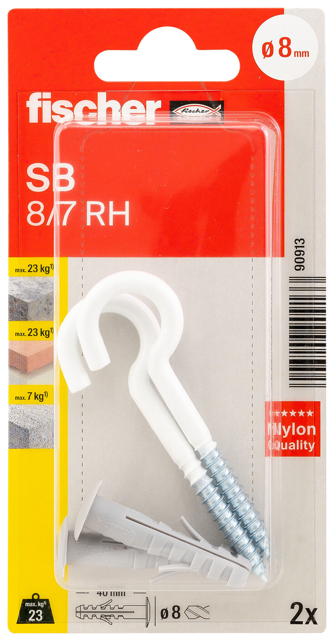 Packaging: "fischer Expansion plug SB 8/7 K SB-card"