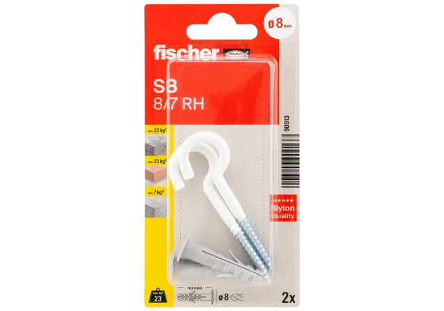 Συσκευασία: "fischer SB 8/7 Βύσμα με γάντζο σε blister"