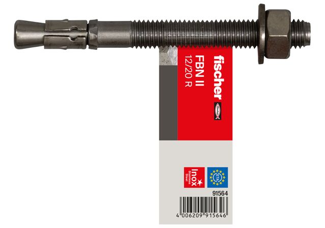 Packaging: "fischer bolt anchor FBN II 12/20 stainless steel A4 E item pricing"