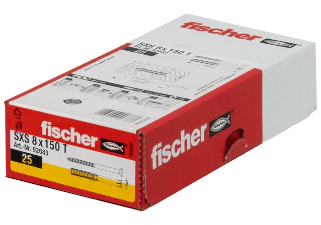 Packaging: "Kołek ramowy fischer SXS 8 x 150 T"