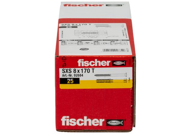 Packaging: "fischer Frame fixing SXS 8 x 170 T"